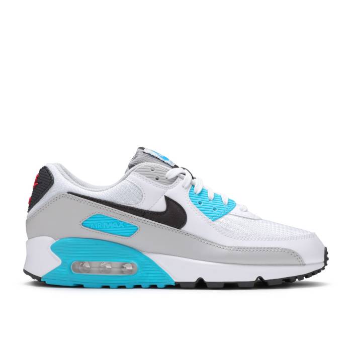 ナイキ Nike 【 Air Max 90 'Chlorine Blue' Men White/Iron Grey/Chlorine Blue 】 マックス メンズ 白色 ホワイト 灰色 グレー 青色 ブルー