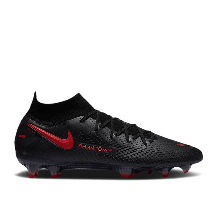 ナイキ Nike 【 Phantom Gt Elite Df Fg \u0027Black Chile Red\u0027 Men Black/Dark Smoke Grey/Chile Red 】 エリート メンズ 黒いこと 黒いこと 薄墨色 薄墨色 Red 赤・赤いこと