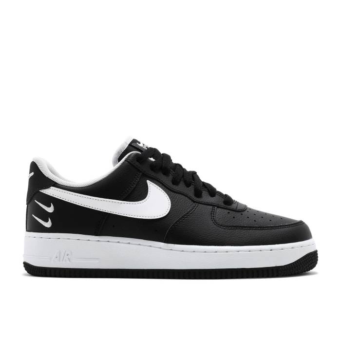 ナイキ Nike 【 Air Force 1 \u002707 Lv8 \u0027Double Swoosh - Black White\u0027 Men Black/White 】 Swoosh スウッシュ・スウォッシュ 黒いこと 黒いこと メンズ 黒いこと 黒いこと 白いこと 白いこと