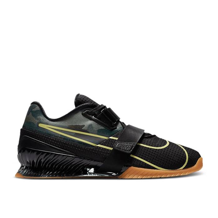 ナイキ Nike 【 Romaleos 4 Camo Men Black/Gum Medium Brown/Limelight 】 メンズ 黒色 ブラック 茶色 ブラウン