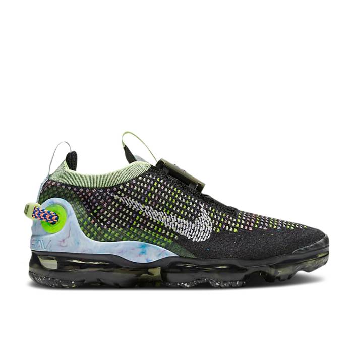 ナイキ Nike 【 Wmns Air Vapormax 2020 Flyknit \u0027Black Multi\u0027 Women Black/Barely Volt/Atomic Pink/White 】 飛球編み物 レディース 黒いこと 黒いこと pink さくら色 白いこと 白いこと