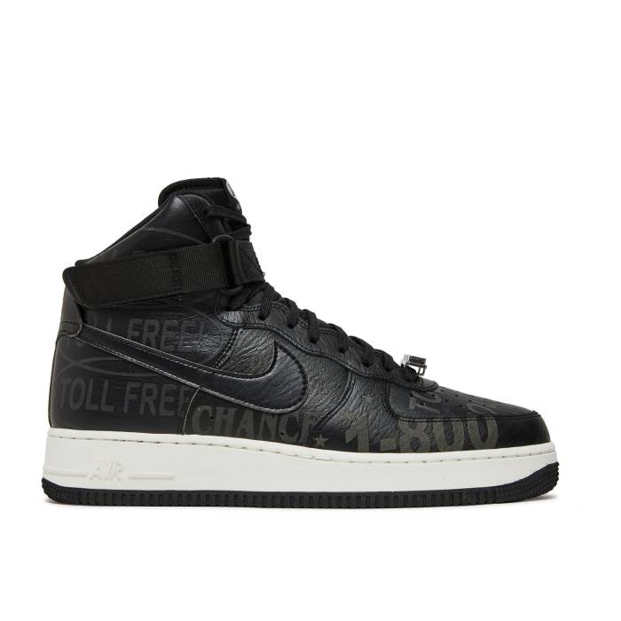 ナイキ Nike 【 Air Force 1 High 07 Premium Toll Free Pack - Black Men Black/Sail/Vast Grey/Black 】 ハイ Premium プレミアム フリー メンズ 黒色 ブラック 灰色 グレー