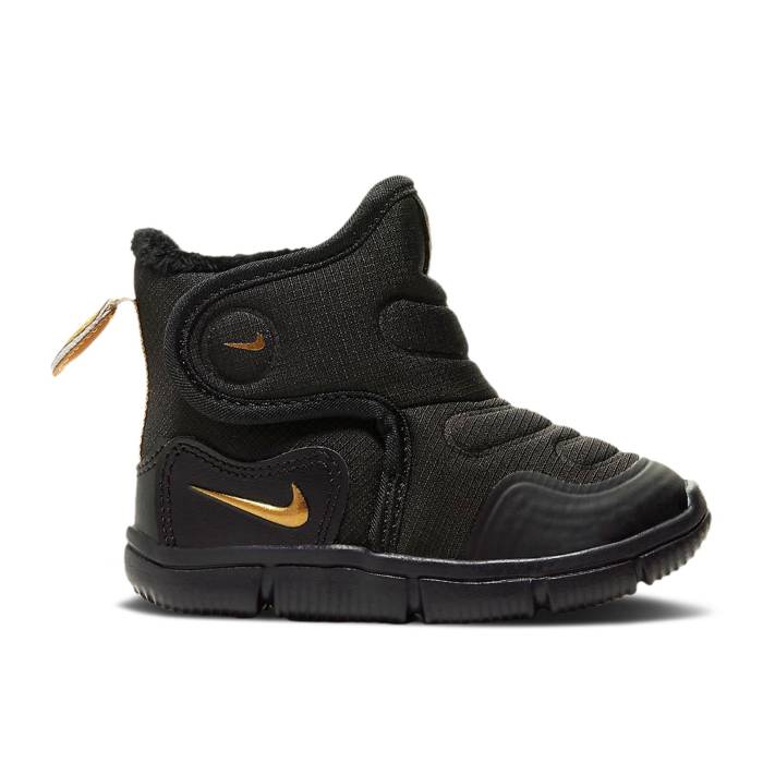 ナイキ Nike 【 Novice Boot Td 'Black Metallic Gold' Infant Black/Wolf Grey/Metallic Gold 】 ブーツ ベビー 黒色 ブラック 灰色 グレー ゴールド｜スニケス 18,957円