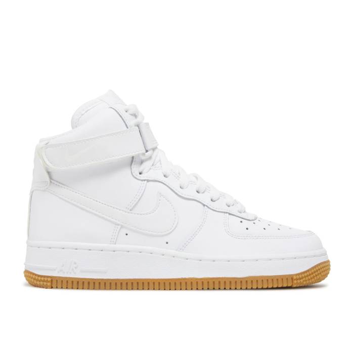 ナイキ Nike 【 Air Force 1 High ガウス \u0027White Gum\u0027 Youth White/Gum Light Brown/White 】 ご機嫌 御坊っちゃん キッズ 白いこと 白いこと 赤銅色 赤銅色