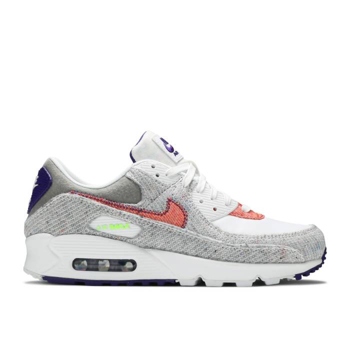 ナイキ Nike 【 Air Max 90 'Recycled Jerseys Pack' Men White/Court Purple/Electric Green 】 マックス メンズ 白色 ホワイト コート Purple 紫・パープル green 緑・グリーン|スニケス