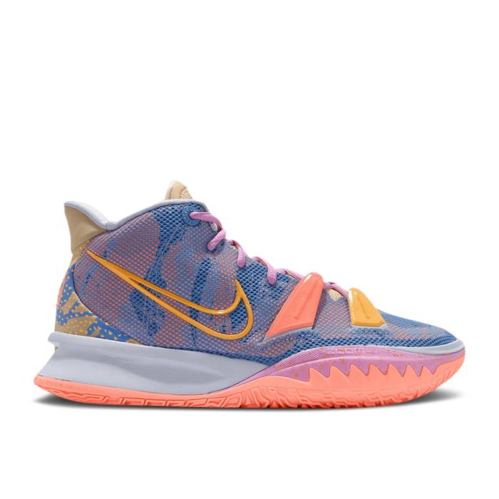 ナイキ Nike 【 Kyrie 7 Ep Expressions Men Ghost/Laser Orange/Blue Beyond 】 Kyrie カイリー メンズ Laser レーザー orange 橙・オレンジ 青色 ブルー