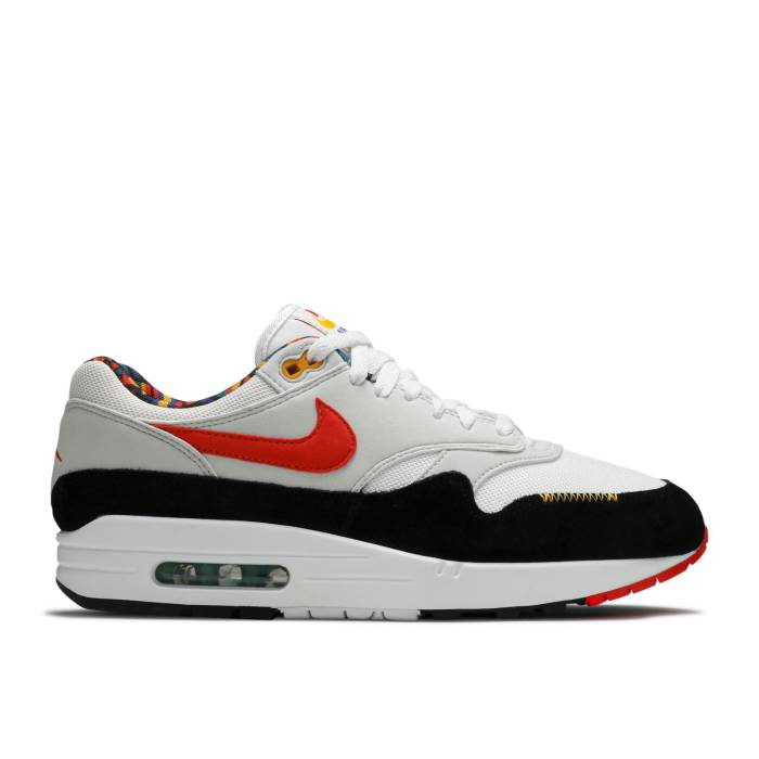 ナイキ Nike 【 Air Max 1 'Live Together, Play Together' Men White/Chile Red/Photon Dust/Astronomy Blue/University Gold/Lucky Green 】 マックス メンズ 白色 ホワイト Red 赤・レッド 青色 ブルー ゴールド green 緑・グリー