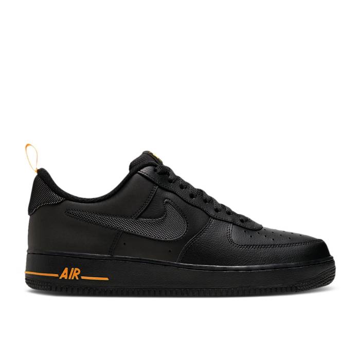 ナイキ Nike 【 Air Force 1 '07 Lv8 'Cut-Out' Men Black/Black/Laser Orange 】 メンズ 黒色 ブラック Laser レーザー orange 橙・オレンジ