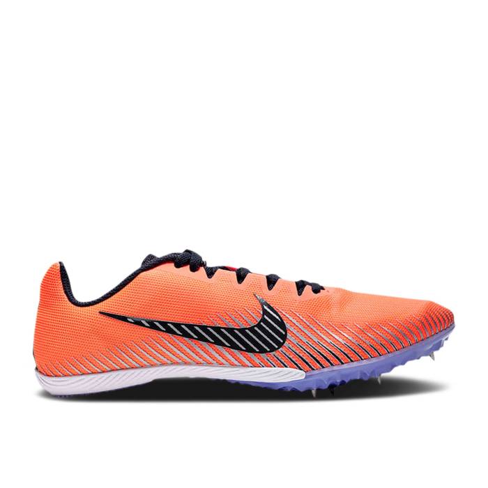 ナイキ Nike 【 Zoom Rival M 9 \u0027Bright Mango\u0027 Men Bright Mango/Metallic Silver/Purple Pulse/Blackened Blue 】 望遠レンズ 対戦相手 メンズ Silver しろがね色・しろがね色 Purple 紫・パープル 青味 青み
