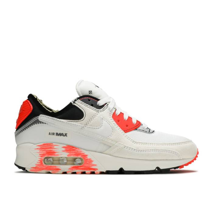 ナイキ Nike 【 Air Max 90 \u0027Archetype\u0027 Men White/White/Black/Bright Crimson 】 マックス メンズ 白いこと 白いこと 黒いこと 黒いこと クリムゾン