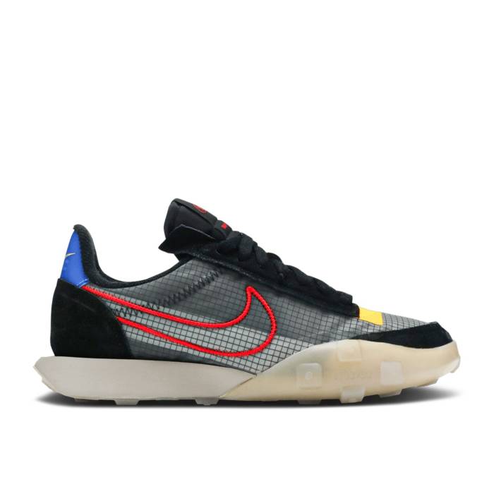 ナイキ Nike 【 Wmns Waffle Racer 2X \u0027Enigma Stone University Red\u0027 Women Black/Enigma Stone/Solar Flare/University Red 】 ワーヘル レディース 黒いこと 黒いこと Red 赤・赤いこと