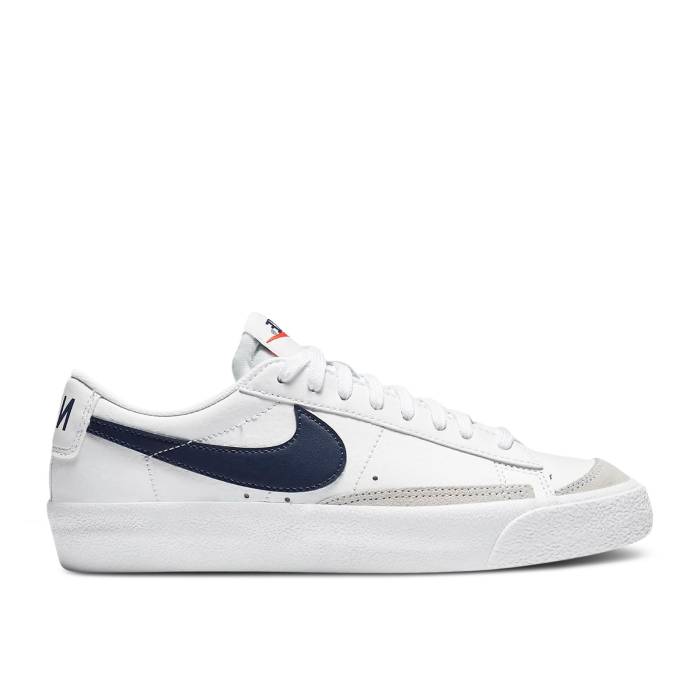 ナイキ Nike 【 Blazer Low 77 Gs White Midnight Navy Youth White/Total Orange/Midnight Navy 】 ブレイザー ジュニア キッズ 白色 ホワイト orange 橙・オレンジ 紺色 ネイビー