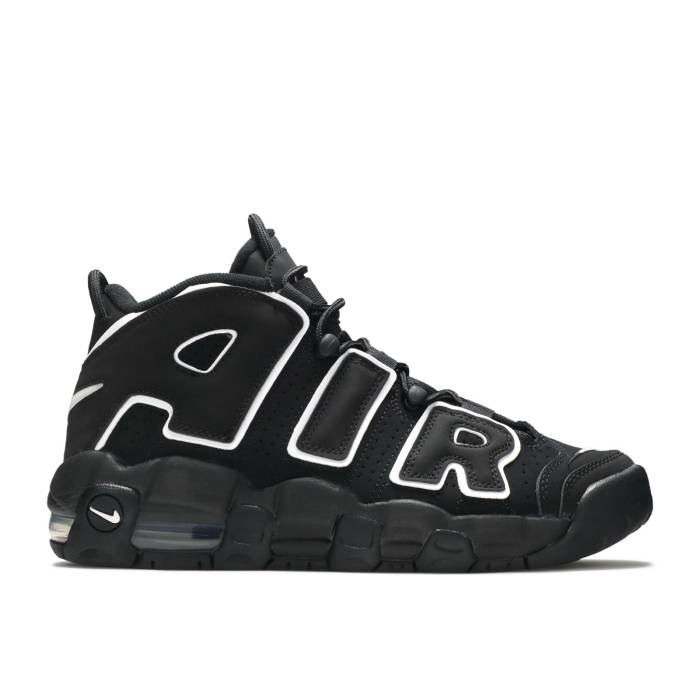 ナイキ Nike 【 Air More Uptempo ガウス \u0027Black\u0027 2020 Youth Black/White/Black 】 引きあげるペース 御坊っちゃん キッズ 黒いこと 黒いこと 白いこと 白いこと キッズファッション-スニーカー