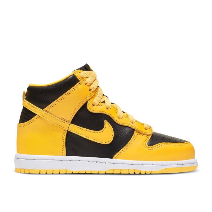 ナイキ Nike 【 Dunk High Sp Ps \u0027Iowa\u0027 Youth Black/Varsity Maize 】 ダンク ご機嫌 御坊っちゃん キッズ 黒いこと 黒いこと