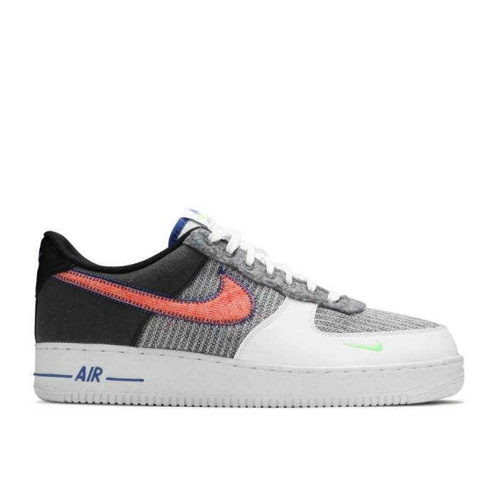 ナイキ Nike 【 Air Force 1 Low \u0027Recycled Jerseys Pack\u0027 Men Grey/White/Sport Red/Electric Green 】 メンズ 薄墨色 薄墨色 白いこと 白いこと Red 赤・赤いこと green 緑・緑であること