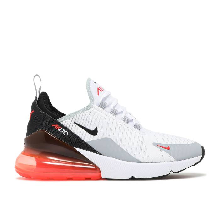 ナイキ Nike 【 Air Max 270 Gs 'Bright Crimson Black' Youth White/Wolf Grey/Bright Crimson/Black 】 マックス クリムゾン ジュニア キッズ 白色 ホワイト 灰色 グレー クリムゾン 黒色 ブラック|スニケス
