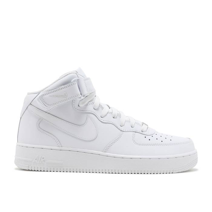 ナイキ Nike 【 Air Force 1 Mid \u002707 \u0027Triple White\u0027 Men White/White/White 】 ミッド メンズ 白いこと 白いこと
