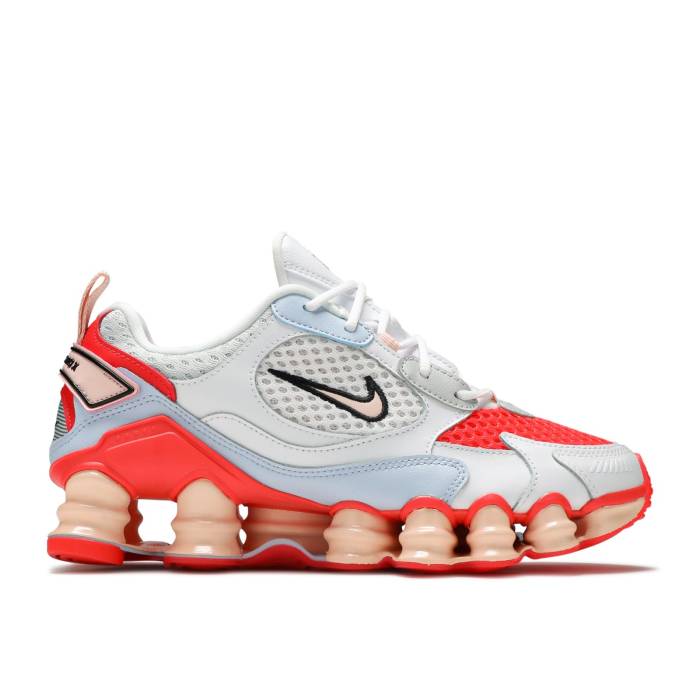 ナイキ Nike 【 Wmns Shox Tl Nova \u0027White Laser Crimson\u0027 Women White/Washed Coral/Hydrogen Blue/Laser Crimson 】 Shox ショックス Laser レーザ レディース 白いこと 白いこと 青碧 青碧 Laser レーザ クリムゾン