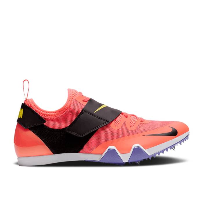 ナイキ Nike 【 Pole Vault Elite \u0027Bright Mango\u0027 Men Bright Mango/Black/Purple Pulse/Light Zitron 】 雄螺子 エリート メンズ 黒いこと 黒いこと Purple 紫・パープル 靴-メンズ靴