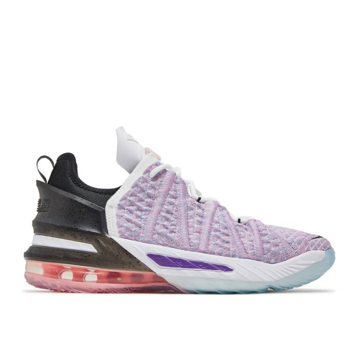 ナイキ Nike 【 Lebron 18 ガウス \u0027Graffiti\u0027 Youth Multi-Color/Black/Chlorine Blue 】 Lebron レブロン 御坊っちゃん キッズ 黒いこと 黒いこと 青味 青み
