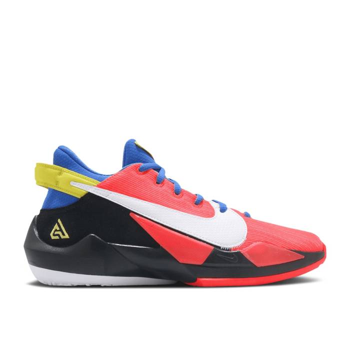 ナイキ Nike 【 Zoom Freak 2 Gs 'Bright Crimson' Youth Bright Crimson/White/Opti Yellow/Signal Blue 】 ズーム ジュニア キッズ クリムゾン 白色 ホワイト yellow 黄色・イエロー 青色 ブルー