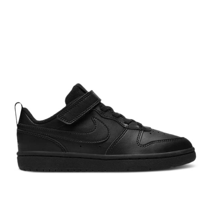 ナイキ Nike 【 Court Borough Low 2 Ps 'Triple Black' Youth Black/Black/Black 】 コート ジュニア キッズ 黒色 ブラック｜スニケス