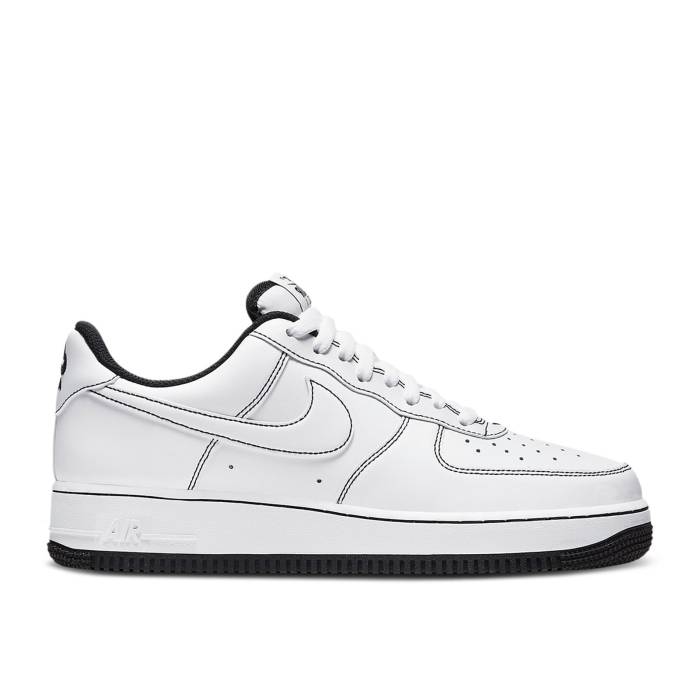 ナイキ Nike 【 Air Force 1 \u002707 \u0027Contrast Stitch\u0027 Men White/Black/White 】 メンズ 白いこと 白いこと 黒いこと 黒いこと