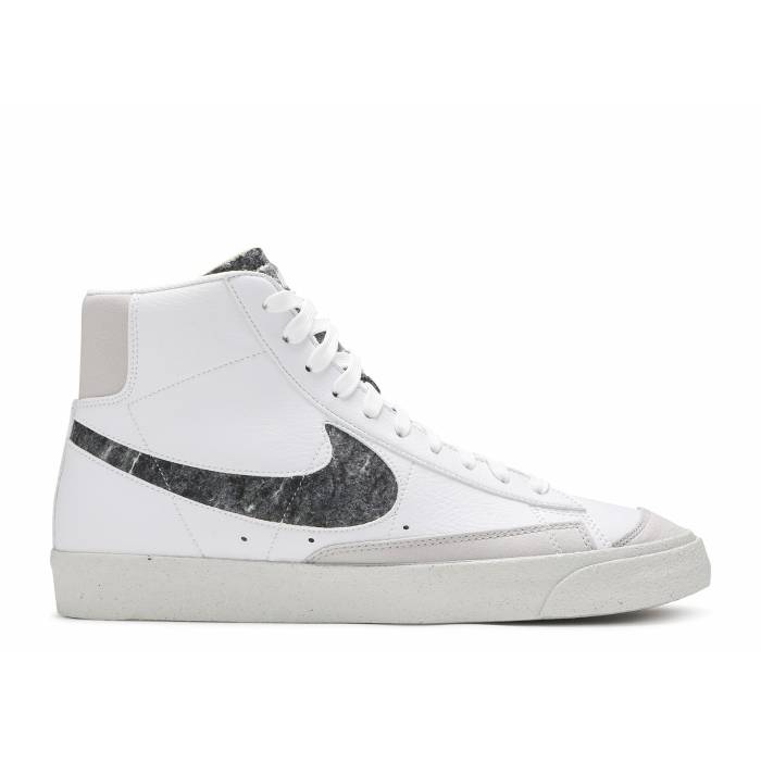ナイキ Nike 【 Blazer Mid '77 Vintage 'Recycled Wool Pack - White Light Smoke Grey' Men White/White/Light Smoke Grey/Bright Crimson 】 ブレイザー ミッド vintage ビンテージ・ヴィンテージ 白色 ホワイト メンズ 白色 ホワ