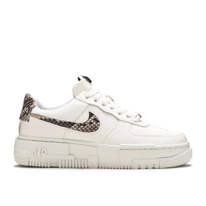 ナイキ Nike 【 Wmns Air Force 1 Pixel Se 'Sail Snake' Women Sail/Desert Sand/College Grey/Malt 】 レディース 砂色・サンド カレッジ 灰色 グレー