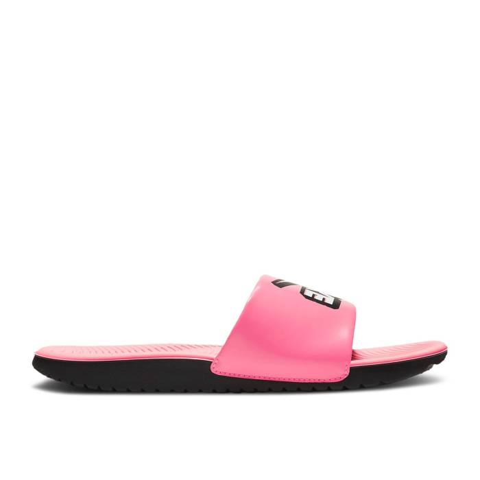 ナイキ Nike 【 Kawa Slide ガウス \u0027Sunset Pulse\u0027 Youth Sunset Pulse/Black/White 】 Slide サンダル お坊っちゃん キッズ 黒いこと 黒いこと 白いこと 白いこと