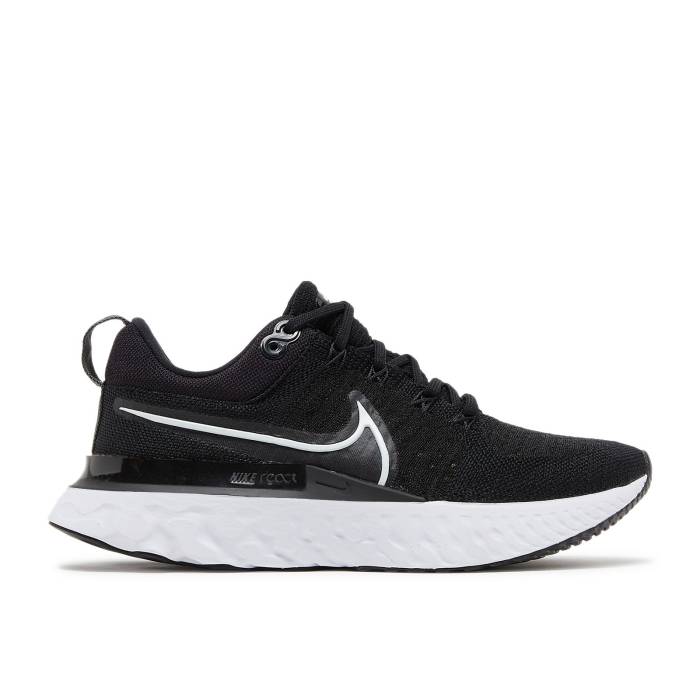 ナイキ Nike 【 Wmns React Infinity Run Flyknit 2 \u0027Black\u0027 Women Black/Iron Grey/White 】 リアクト 幽客 飛球編み物 レディース 黒いこと 黒いこと 薄墨色 薄墨色 白いこと 白いこと
