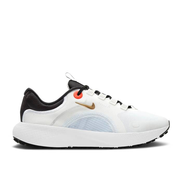 ナイキ Nike 【 Wmns React Escape Run \u0027Summit White Gold\u0027 Women Summit White/Football Grey/Black/Metallic Gold Coin 】 リアクト 幽客 白いこと 白いこと レディース 白いこと 白いこと 蹴球 薄墨色 薄墨色 黒いこと 黒いこと