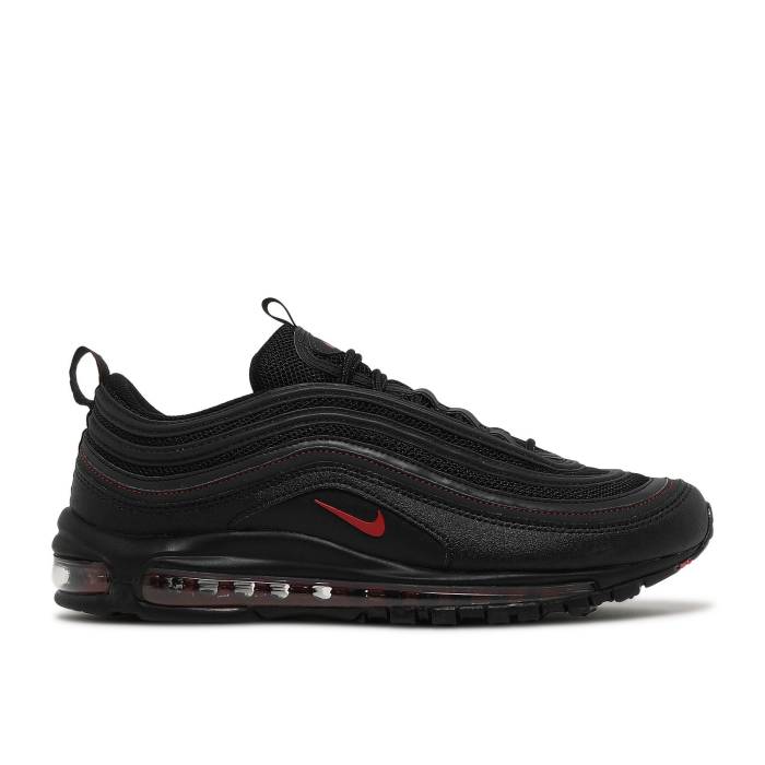 ナイキ Nike 【 Air Max 97 \u0027Black University Red\u0027 Men Black/Dark Smoke Grey/University Red 】 マックス メンズ 黒いこと 黒いこと 薄墨色 薄墨色 Red 赤・赤いこと