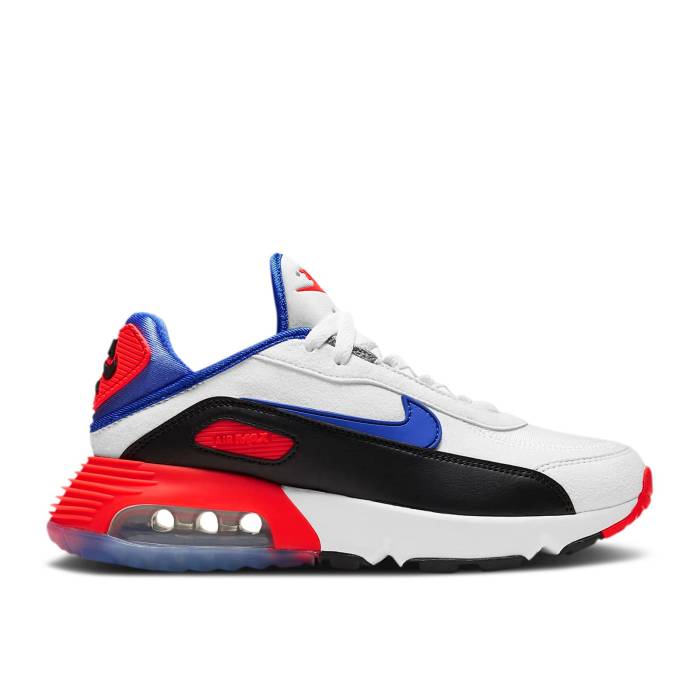 ナイキ Nike 【 Air Max 2090 Gs 'Evolution Of Icons' Youth Summit White/Black/Bright Crimson/Sapphire 】 マックス ジュニア キッズ 白色 ホワイト 黒色 ブラック クリムゾン