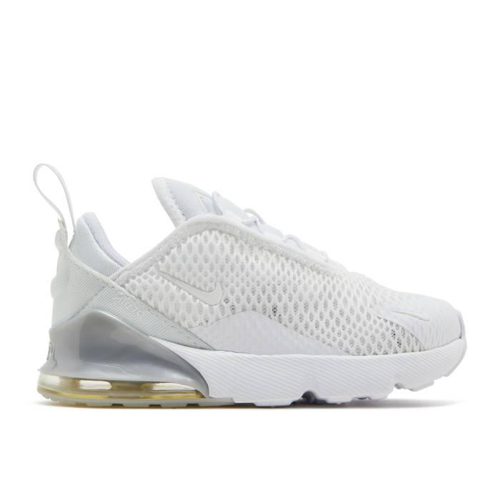 ナイキ Nike 【 Air Max 270 Td 'White' Infant White/Metallic Silver/White 】 マックス ベビー 白色 ホワイト Silver 銀色・シルバー｜スニケス