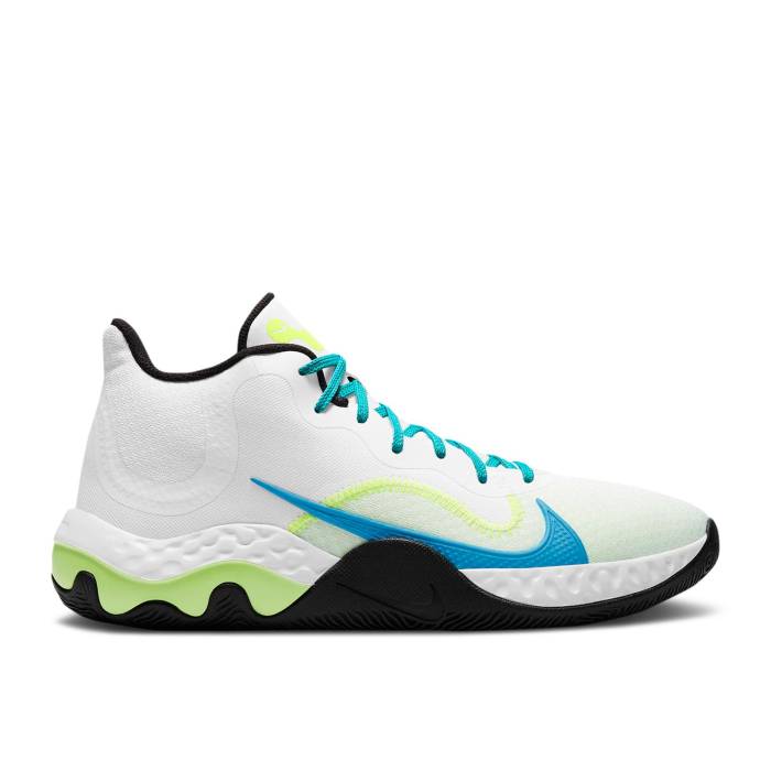 ナイキ Nike 【 Renew Elevate \u0027White Volt Light Blue Fury\u0027 Men White/Black/Volt/Light Blue Fury 】 青碧 青色 メンズ 白いこと 白いこと 黒いこと 黒いこと 青碧 青色 メンズ靴-靴-スニーカー