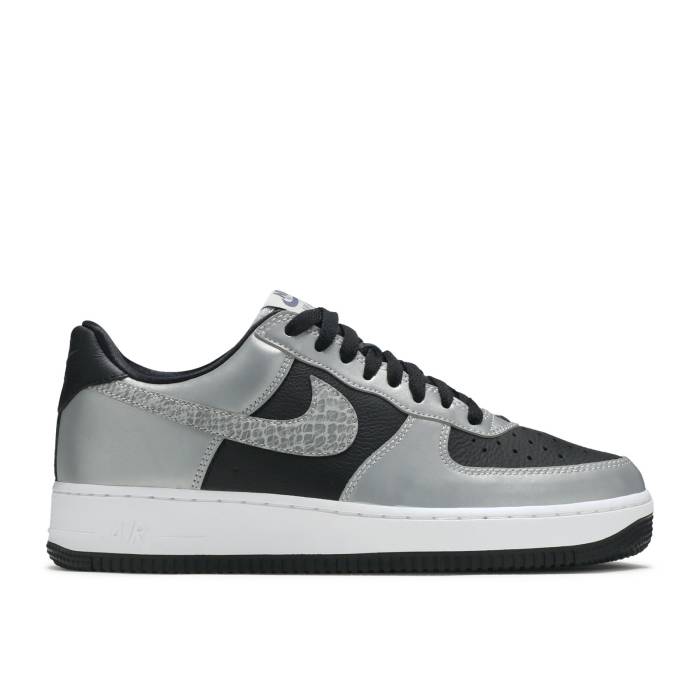 ナイキ Nike 【 Air Force 1 \u00273M Snake\u0027 2021 Men Black/Silver/Black 】 メンズ 黒いこと 黒いこと Silver しろがね色・しろがね色