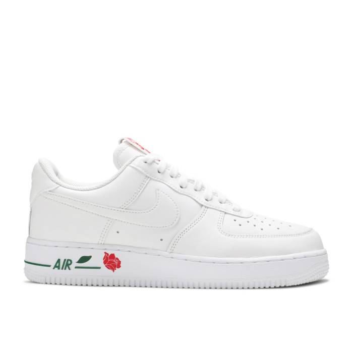 ナイキ Nike 【 Air Force 1 '07 Lx 'Thank You Plastic Bag' Men White/White/University Red/Pine Green 】 メンズ 白色 ホワイト Red 赤・レッド green 緑・グリーン