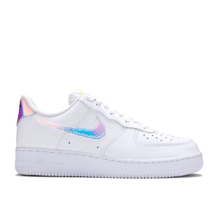 ナイキ Nike 【 Air Force 1 Low \u0027Iridescent Pixel - White\u0027 Men White/Multi-Color/Black 】 メンズ 白いこと 白いこと 黒いこと 黒いこと