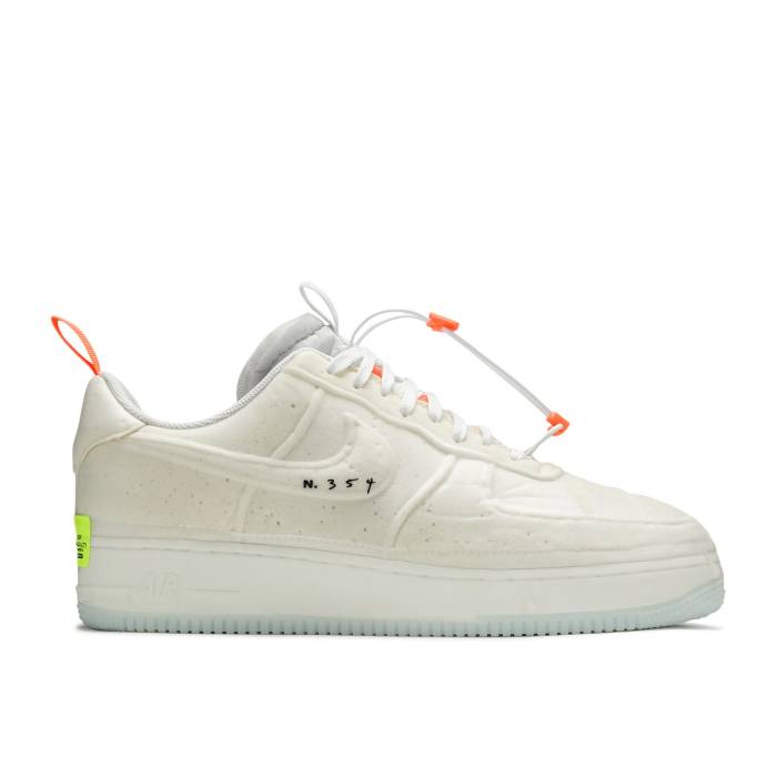 ナイキ Nike 【 Air Force 1 Low Experimental \u0027Sail\u0027 Men White/Sail/Atomic Orange/Black 】 メンズ 白いこと 白いこと orange 橙・オレンジ色 黒いこと 黒いこと