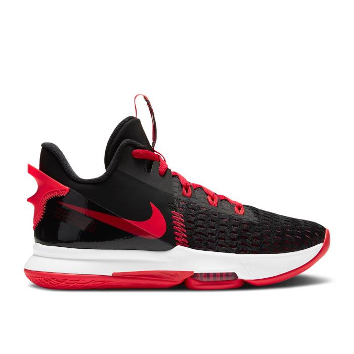 ナイキ Nike 【 Lebron Witness 5 \u0027Bred\u0027 Men Black/University Red/White/Bright Crimson 】 Lebron レブロン メンズ 黒いこと 黒いこと Red 赤・赤いこと 白いこと 白いこと クリムゾン