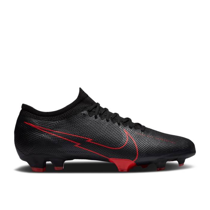 ナイキ Nike 【 Mercurial Vapor 13 Pro Fg 'Bred' Men Black/Dark Smoke Grey/Black 】 13 サーティーン プロ メンズ 黒色 ブラック 灰色 グレー