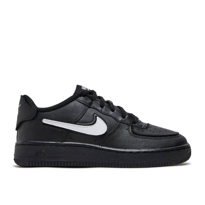 ナイキ Nike 【 Air Force 1/1 ガウス \u0027Black\u0027 Youth Black/White 】 お坊っちゃん キッズ 黒いこと 黒いこと 白いこと 白いこと