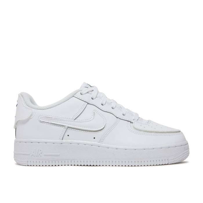 ナイキ Nike 【 Air Force 1/1 ガウス \u0027White\u0027 Youth White/Black/White 】 お坊っちゃん キッズ 白いこと 白いこと 黒いこと 黒いこと