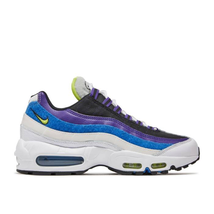 ナイキ Nike 【 Air Max 95 Kaomoji Men White/Black/Signal Blue/Cyber 】 マックス メンズ 白色 ホワイト 黒色 ブラック 青色 ブルー