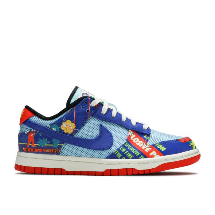 ナイキ Nike 【 Wmns Dunk Low \u0027Chinese New Year - Firecracker\u0027 Women Copa/Hyper Blue/Chile Red/Sail 】 ダンク レディース 青碧 青碧 Red 赤・赤いこと