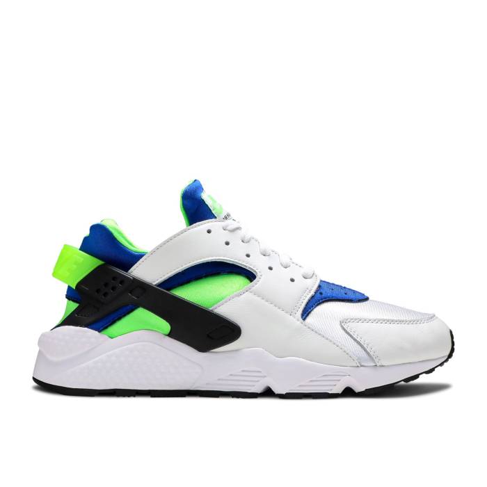 ナイキ Nike 【 Air Huarache cream Green 2021 Men White/Scream Green/Royal Blue/Black 】 Huarache ハラチ メンズ 白色 ホワイト スクリーム green 緑・グリーン 青色 ブルー 黒色 ブラック