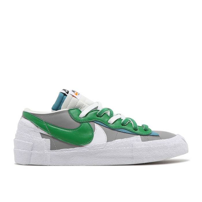 ナイキ Nike 【 Sacai X Blazer Low \u0027Classic Green\u0027 Men Medium Grey/Classic Green/White 】 ブレイザー メンズ 薄墨色 薄墨色 古典派音楽 green 緑・緑であること 白いこと 白いこと
