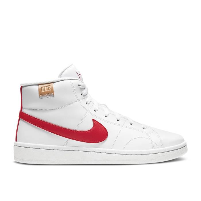 ナイキ Nike 【 Court Royale 2 Mid \u0027White University Red\u0027 Men White/White Onyx/University Red 】 厚地の外套 ミッド メンズ 白いこと 白いこと Red 赤・赤いこと