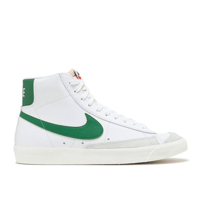 ナイキ Nike 【 Blazer Mid '77 Vintage 'White Pine Green' Men White/Sail/Black/Pine Green 】 ブレイザー ミッド vintage ビンテージ・ヴィンテージ メンズ 白色 ホワイト 黒色 ブラック green 緑・グリーン｜スニケス